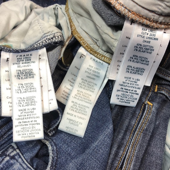 Frame High Risr Skinny Jeans Lot - Picture 9 of 15